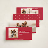 "Bright Border" - Holiday Cards in Heart by Robert and Stella - Back of Card Options