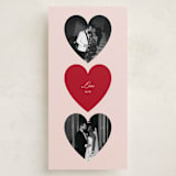 "trois heart" - Holiday Cards in Blush by Jennifer Lew - Front