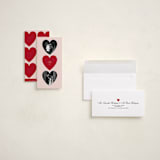 "trois heart" - Holiday Cards in Blush by Jennifer Lew - Assembled