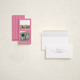 "Classic Stripe" - Holiday Cards in Poppy by Huefete - Assembled