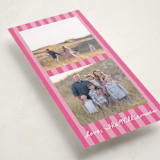 "Classic Stripe" - Holiday Cards in Poppy by Huefete - Detail