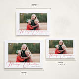 "Joyeux Noel" - Holiday Cards in Pomegranate by Benita Crandall - Formats Available