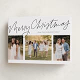 "We Three" - Holiday Cards in Penguin by Lea Delaveris - Folded Card