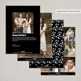 "We tried." - Holiday Cards in Snowy Night by Itsy Belle Studio - Back of Card Options