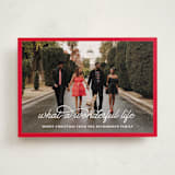 "What A Wonderful Life" - Holiday Cards in Peppermint by Leah Ragain - Front