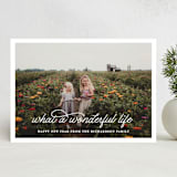"What A Wonderful Life" - Holiday Cards in Snowflake by Leah Ragain - Front