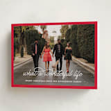 "What A Wonderful Life" - Holiday Cards in Peppermint by Leah Ragain - Folded Card