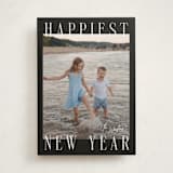 "Headlines" - Holiday Cards in Midnight by Ekko Studio - Front