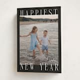 "Headlines" - Holiday Cards in Midnight by Ekko Studio - Folded Card
