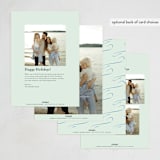 "cotillion" - Holiday Cards in Mint by Megan Davis - Back of Card Options