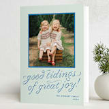 "cotillion" - Holiday Cards in Mint by Megan Davis - Folded Card