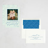 "cotillion" - Holiday Cards in Mint by Megan Davis - Assembled