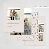 "Joyful-Bow" - Holiday Cards in Crimson by BR Designs - Back of Card Options