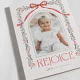 "Joyful-Bow" - Holiday Cards in Crimson by BR Designs - Detail