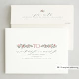 "Joyful-Bow" - Holiday Cards in Crimson by BR Designs - FREE Recipient Addressing