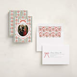 "Wildflower Holiday ribbon" - Holiday Cards in Forest by Jackie Crawford - Assembled