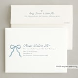 "Wildflower Holiday ribbon" - Holiday Cards in Blueberry by Jackie Crawford - FREE Recipient Addressing