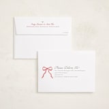 "Wildflower Holiday ribbon" - Holiday Cards in Forest by Jackie Crawford - FREE Recipient Addressing