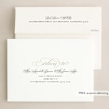 "Scripted" - Holiday Cards in Wheat by Shannon Chen of Four Wet Feet Studio - FREE Recipient Addressing