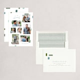 "Mod Blocks" - Holiday Cards in Sky Confetti by Grace Kreinbrink - Assembled
