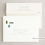 "Mod Blocks" - Holiday Cards in Sky Confetti by Grace Kreinbrink - FREE Recipient Addressing