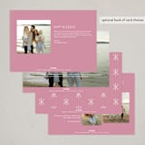 "Grand Greetings" - Holiday Cards in Bubblegum by Laura Hankins - Back of Card Options