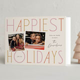 "Grand Greetings" - Holiday Cards in Bubblegum by Laura Hankins - Folded Card