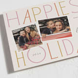"Grand Greetings" - Holiday Cards in Bubblegum by Laura Hankins - Detail