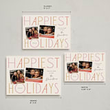 "Grand Greetings" - Holiday Cards in Bubblegum by Laura Hankins - Formats Available