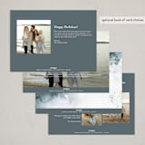 "Swept Away" - Holiday Cards in Winter by Design Lotus - Back of Card Options