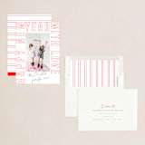"Outlined Frame" - Holiday Cards in Cherry by AK Graphics - Assembled