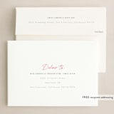 "Outlined Frame" - Holiday Cards in Cherry by AK Graphics - FREE Recipient Addressing