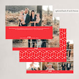 "Aesthetic New Year" - Holiday Cards in Scarlet by MC Designs - Back of Card Options