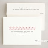 "Aesthetic New Year" - Holiday Cards in Scarlet by MC Designs - FREE Recipient Addressing
