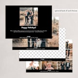 "Arched Cheers" - Holiday Cards in Snowflakes by Jessica Corliss - Back of Card Options