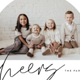 "Arched Cheers" - Holiday Cards in Snowflakes by Jessica Corliss - Detail