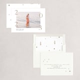 "Golden Year" - Holiday Cards in Frost by Cass Loh - Assembled
