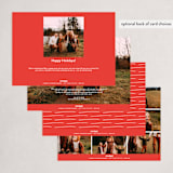 "Kinda Normal" - Holiday Cards in Winter Rose by Hudson meet Rose - Back of Card Options