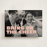"Bring on the cheer" - Holiday Cards in Creamsicle by Snow and Ivy - Front