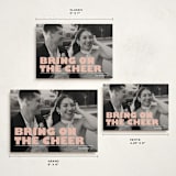 "Bring on the cheer" - Holiday Cards in Creamsicle by Snow and Ivy - Formats Available