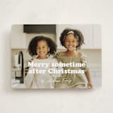 "Sometime" - Holiday Cards in Snowflake by Hudson meet Rose - Front