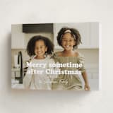 "Sometime" - Holiday Cards in Snowflake by Hudson meet Rose - Folded Card