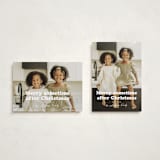 "Sometime" - Holiday Cards in Snowflake by Hudson meet Rose - Photo Orientation Options