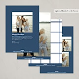 "Trim" - Holiday Cards in Sea by Lea Delaveris - Back of Card Options
