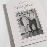 "Chic New Year" - Holiday Cards in Ecru by Hooray Creative - Detail