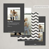 "Merry Modern" - Holiday Cards in Moss by Kelly Watkins - Back of Card Options