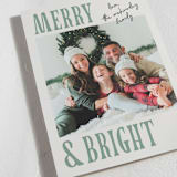 "Merry Modern" - Holiday Cards in Moss by Kelly Watkins - Detail