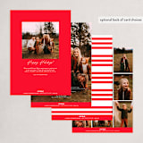 "Hypercolor" - Holiday Cards in Cherry by AK Graphics - Back of Card Options