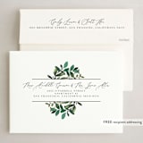 "Fresh Start Boughs" - Holiday Cards in Snow by Grace Kreinbrink - FREE Recipient Addressing