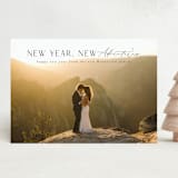 "Cliffside" - Holiday Cards in Coal by Ashlee Townsend - Front